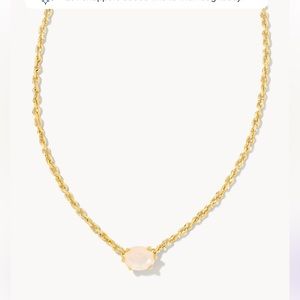Kendra Scott Cailin Gold Pendant Necklace in Champagne Opal Crystal